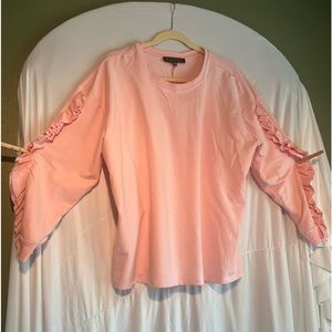 Eloquii Long Sleeve Tee Peach Size 18/20